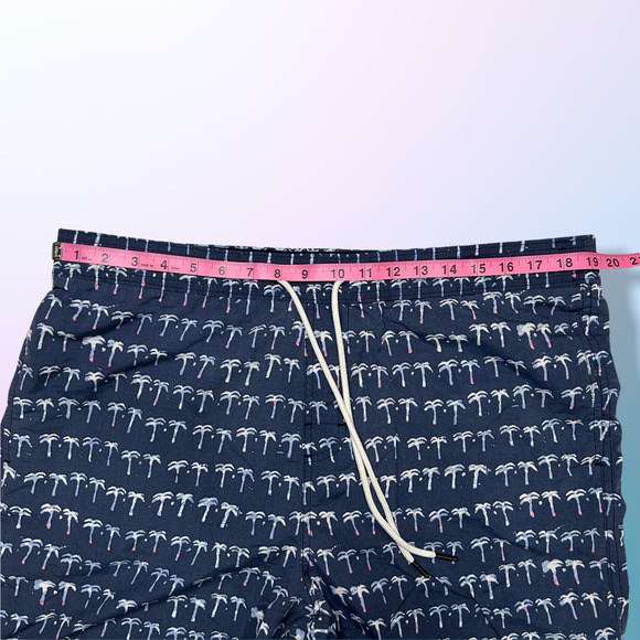 Tommy Hilfiger SIZE XXL Swim Trunks Shorts Blue Palm Trees Mesh Lining 38 - Picture 3 of 10